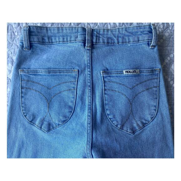 Rolla’s Jeans EASTCOAST FLARE High Rise Flare Light Blue Wash Size 25 Aussie 7 - Picture 8 of 15